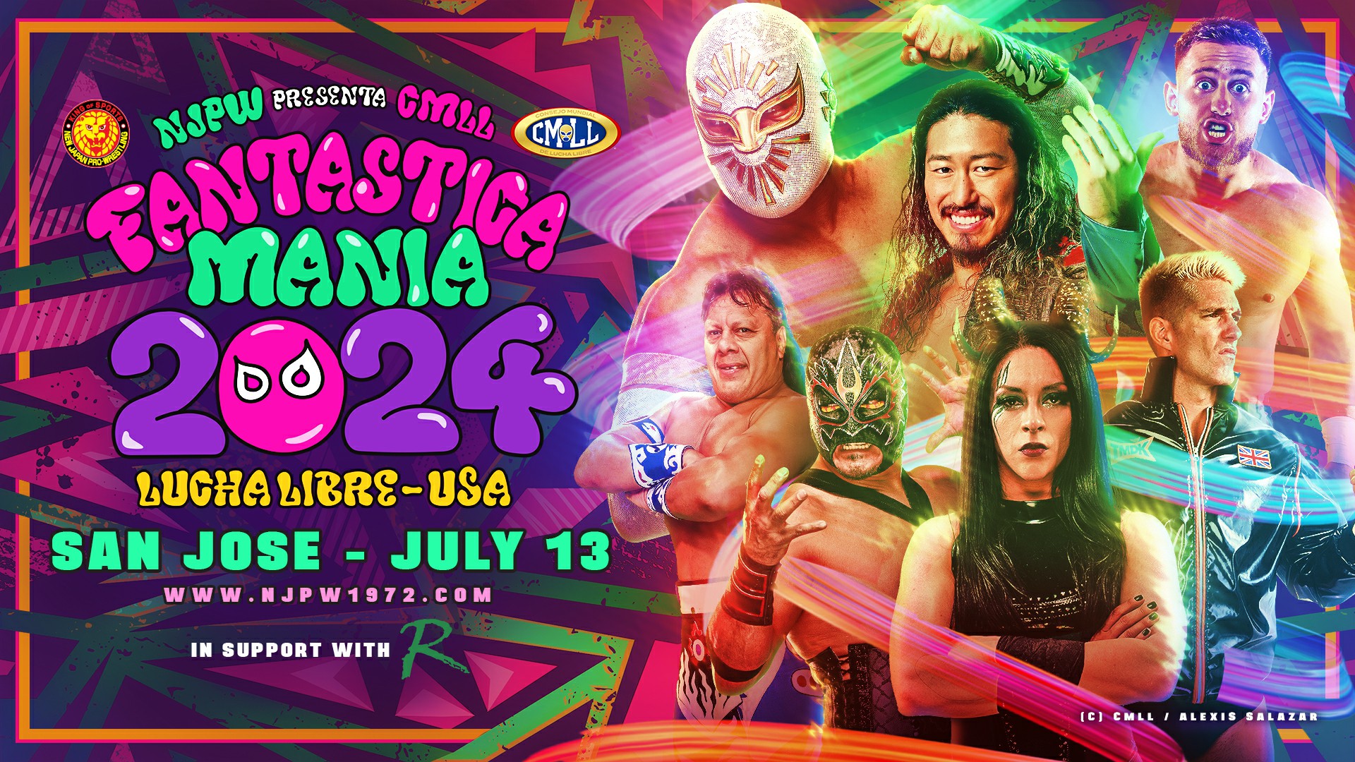 Carte De NJPW Presents CMLL Fantastica Mania USA 2024 Catch Newz