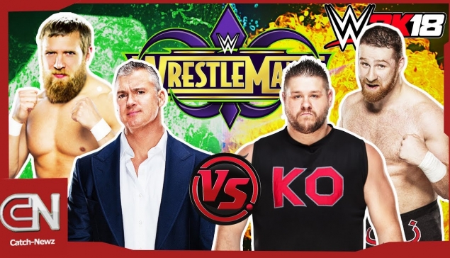 WWE 2K18 : Daniel Bryan & Shane McMahon vs Sami Zayn et Kevin Owens à WrestleMania 34 !