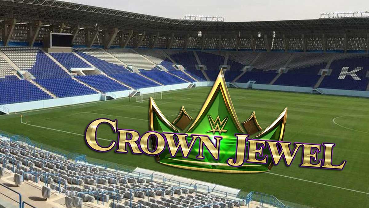 Photo Le stade de WWE Crown Jewel en préparation CatchNewz