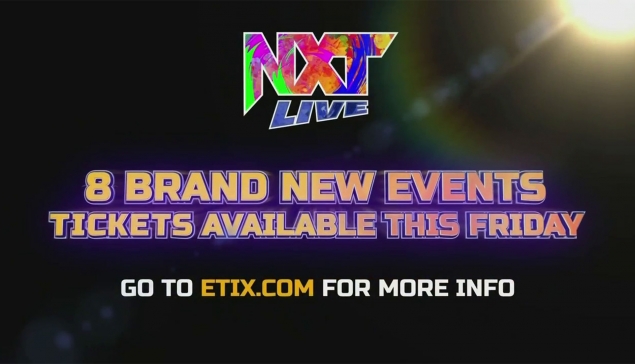 La WWE annonce le retour des Live Events pour NXT 