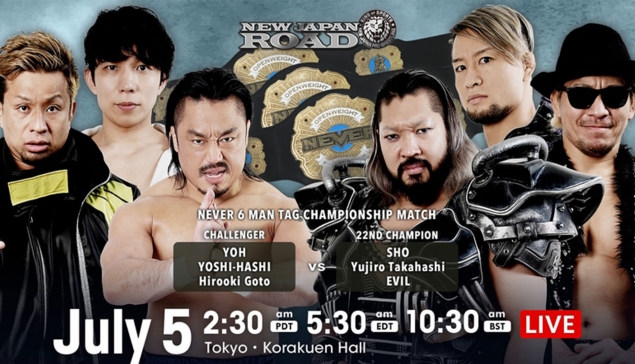 Carte du jour 8 de NJPW New Japan Road 2022