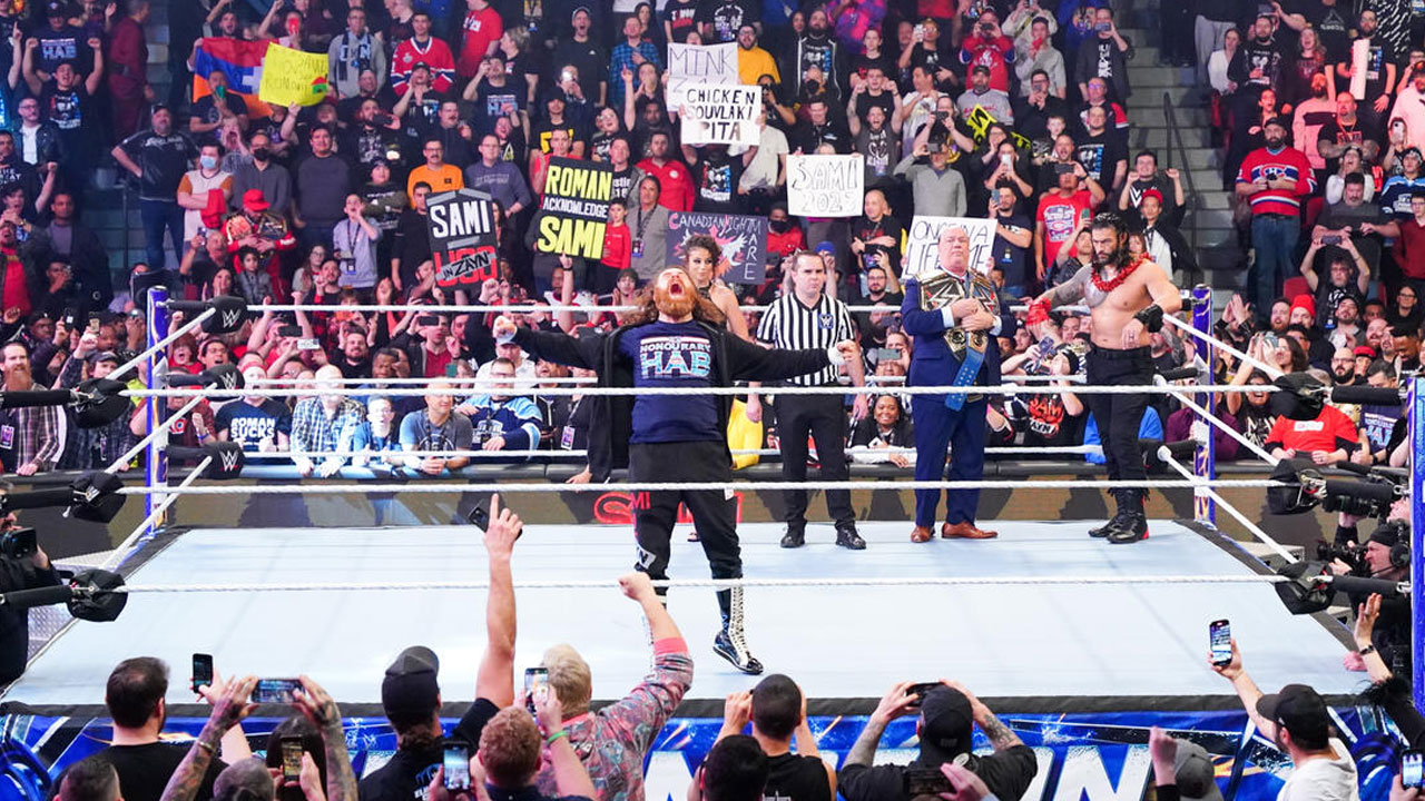 A very special moment for Sami Zayn at WWE Laval 2023