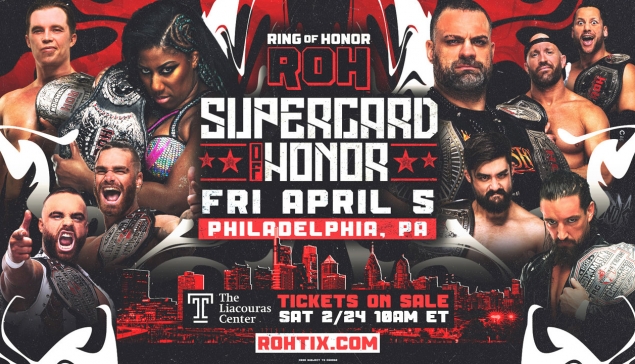 ROH Supercard Of Honor sera de retour pour le weekend de WrestleMania 40