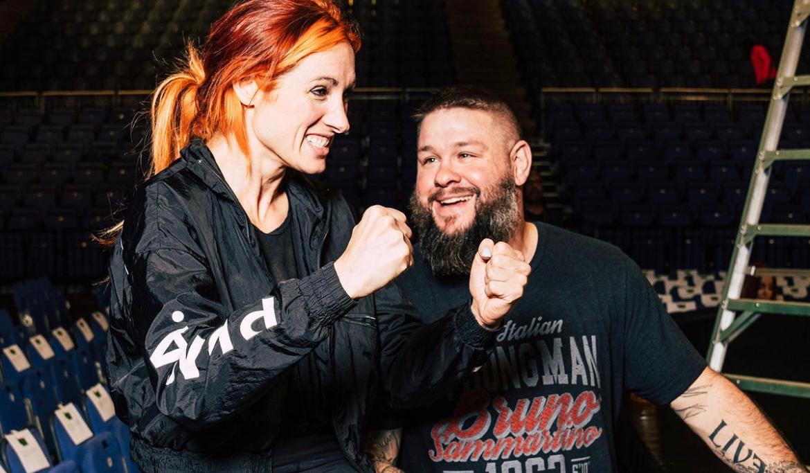 Kevin Owens advises Becky Lynch ahead of her match at WWE Elimination Chamber 2024