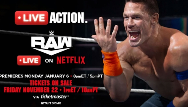 Le premier WWE RAW sur Netflix