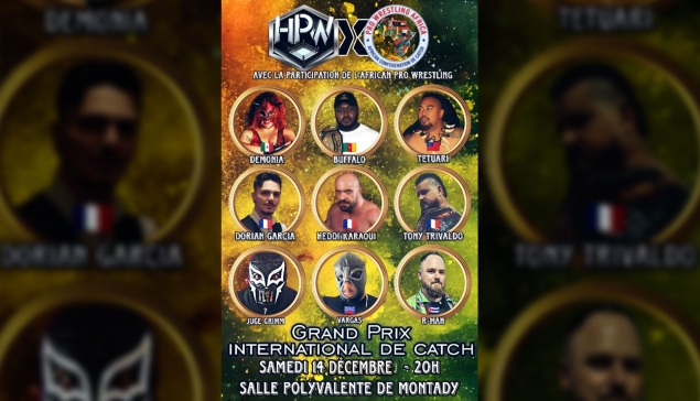 Résultats de HPW x PWA Grand Prix International de Catch à Montady - 14 décembre 2024