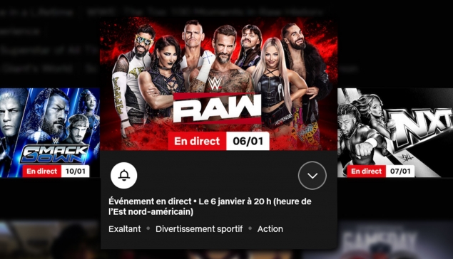 WWE Netflix : Les shows seront commentés en français