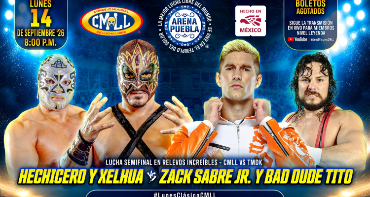 Résultats de CMLL Lunes Clasico du 14 septembre 2026